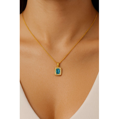 Κολιέ  χρυσό 9 καρατίων ροζέτα