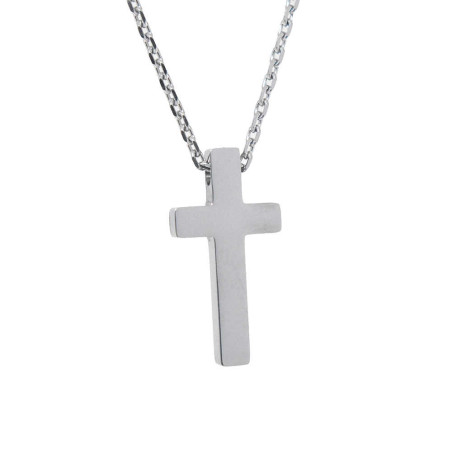 Σταυρός από ανοξείδωτο ατσάλι με αλυσίδα