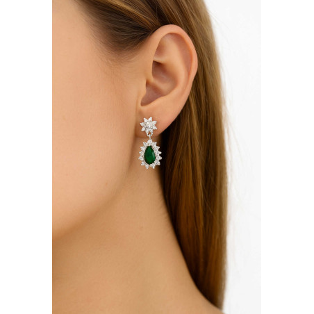 Σκουλαρίκια ροζέτα από ασήμι 925 SILVENZA