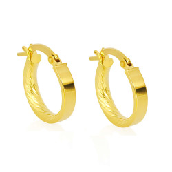 Σκουλαρίκια Κρίκοι από Χρυσό 9 Καρατίων