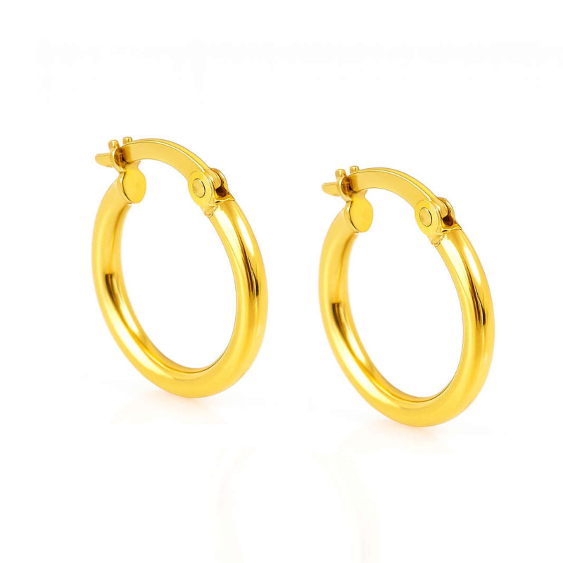 Σκουλαρίκια Κρίκοι από Χρυσό 9 Καρατίων