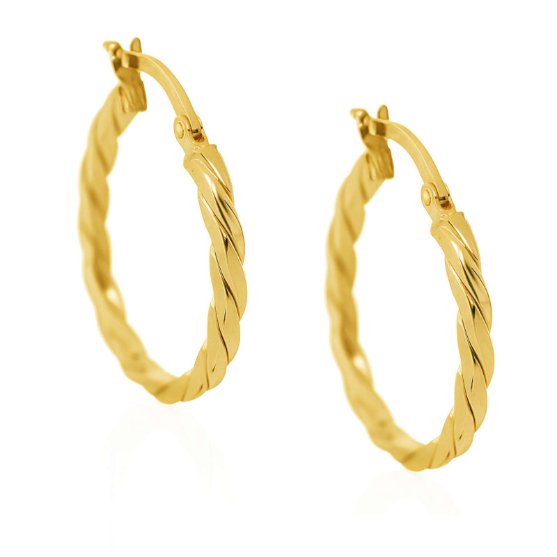 Σκουλαρίκια Κρίκοι από Χρυσό 9 Καρατίων