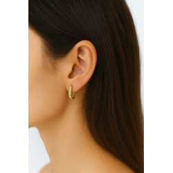 Σκουλαρίκια Κρίκοι από Χρυσό 9 Καρατίων