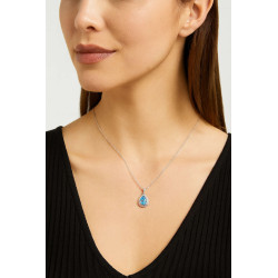 Κολιέ δάκρυ από ασήμι 925 SILVENZA