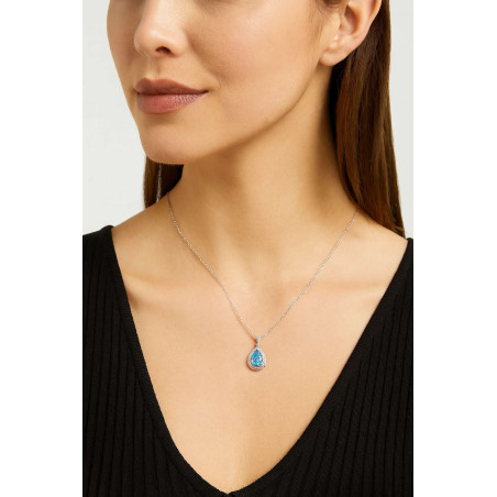 Κολιέ δάκρυ από ασήμι 925 SILVENZA