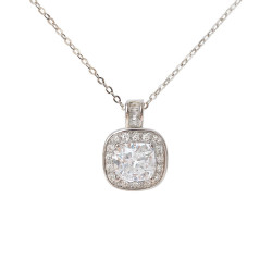 Κολιέ ροζέτα από ασήμι 925 SILVENZA