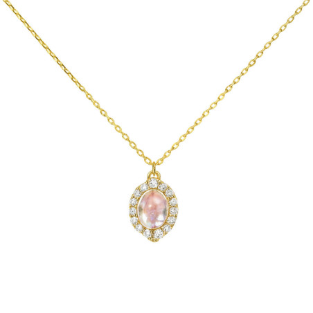 Κολιέ ροζέτα από ασήμι 925 SILVENZA