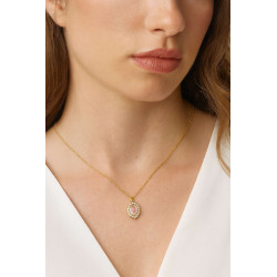 Κολιέ ροζέτα από ασήμι 925 SILVENZA