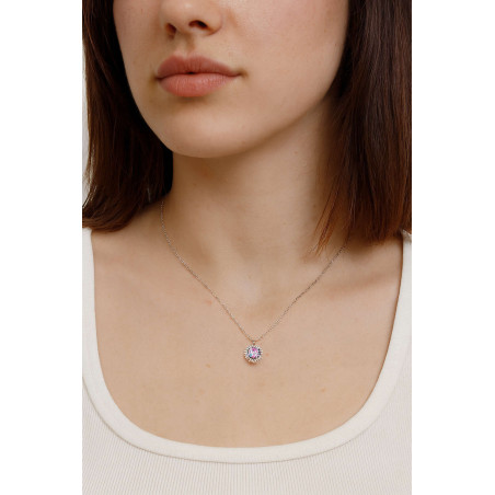 Κολιέ ροζέτα από ασήμι 925 SILVENZA