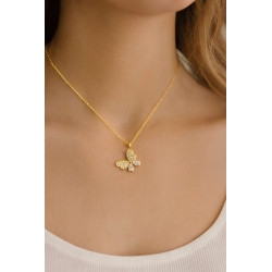 Κολιέ πεταλούδα από ασήμι 925 SILVENZA