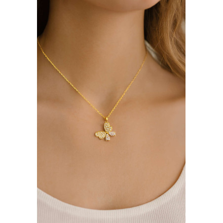 Κολιέ πεταλούδα από ασήμι 925 SILVENZA