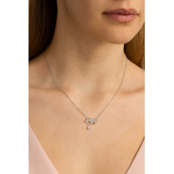 Κολιέ ροζέτα από ασήμι 925 SILVENZA