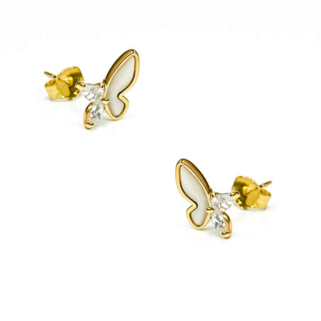 Σκουλαρίκια φιογκάκι από ασήμι 925 SILVENZA