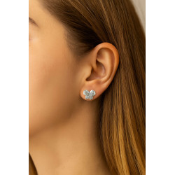 Σκουλαρίκια πεταλούδα από ασήμι 925 SILVENZA