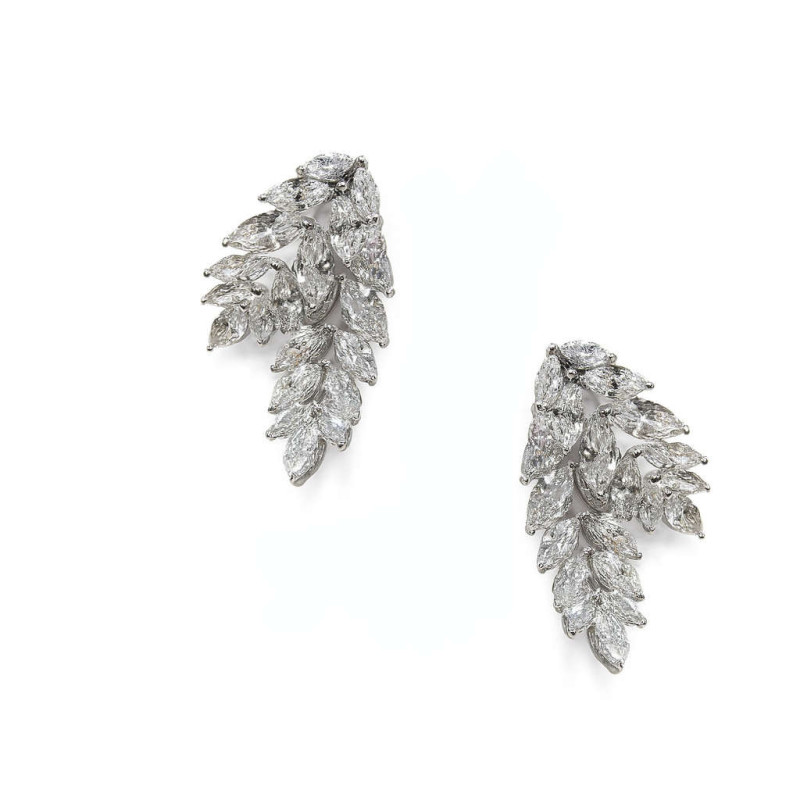 Σκουλαρίκια λουλούδι από ασήμι 925 SILVENZA