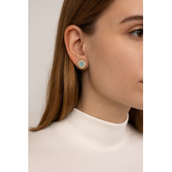 Σκουλαρίκια λουλούδι από ασήμι 925 SILVENZA