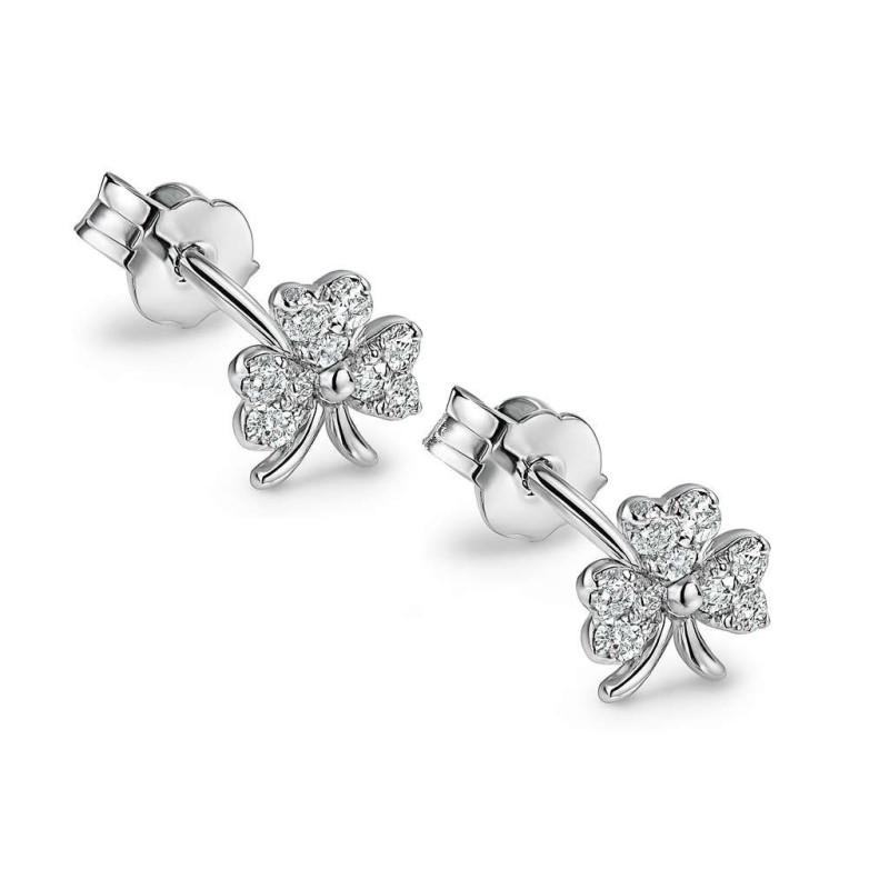 Σκουλαρίκια φιογκάκι από ασήμι 925 SILVENZA