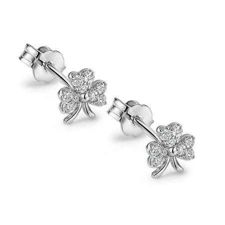 Σκουλαρίκια φιογκάκι από ασήμι 925 SILVENZA