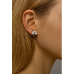 Σκουλαρίκια φιογκάκι από ασήμι 925 SILVENZA