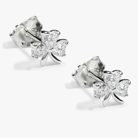 Σκουλαρίκια φιογκάκι από ασήμι 925 SILVENZA