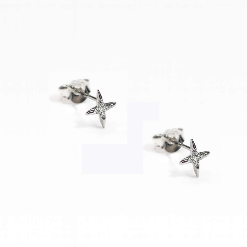 Σκουλαρίκια αστέρι από ασήμι 925 SILVENZA