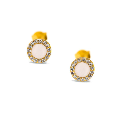 Σκουλαρίκια κύκλος από ασήμι 925 SILVENZA