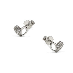 Σκουλαρίκια καρδούλα από ασήμι 925 SILVENZA
