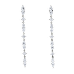 Σκουλαρίκια κρεμαστό από ασήμι 925 SILVENZA