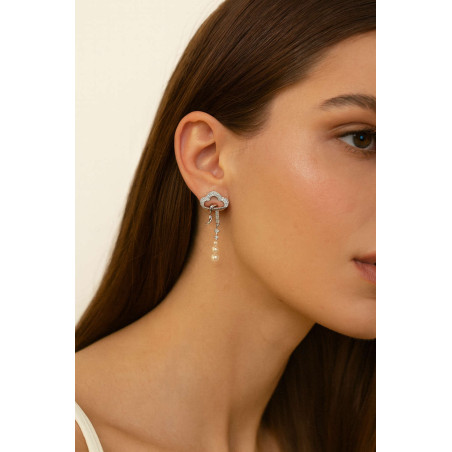 Σκουλαρίκια κρεμαστό από ασήμι 925 SILVENZA