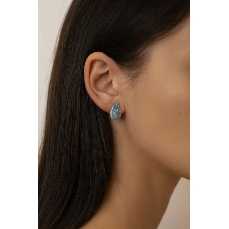 Σκουλαρίκια ροζέτα από ασήμι 925 SILVENZA