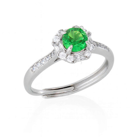 Δαχτυλίδι ροζέτα από ασήμι 925 SILVENZA