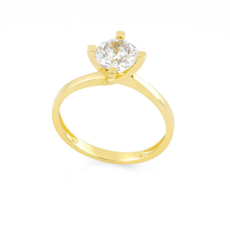 Μονόπετρο από Χρυσό 9 καρατίων