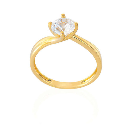 Μονόπετρο από Χρυσό 9 καρατίων