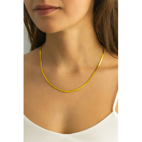 Κολιέ από χρυσό λευκόχρυσο 14 καρατίων