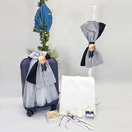 ΠΑΚΕΤΟ ΒΑΠΤΙΣΗΣ ΓΙΑ ΑΓΟΡΑΚΙ ΑΡΧΗΓΟΣ ΑΠΟ ΚΟΥΝΙΑ Boss Baby ΜΕ ΡΟΥΧΟ Carousel