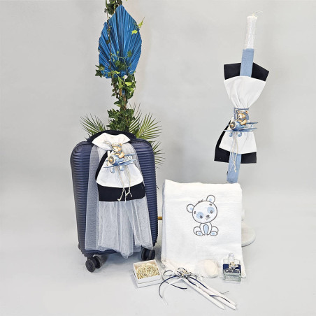 ΠΑΚΕΤΟ ΒΑΠΤΙΣΗΣ ΓΙΑ ΑΓΟΡΑΚΙ ΑΡΚΟΥΔΑΚΙ ΣΕ ΑΕΡΟΠΛΑΝΟ ΜΕ ΡΟΥΧΟ Guy Laroche