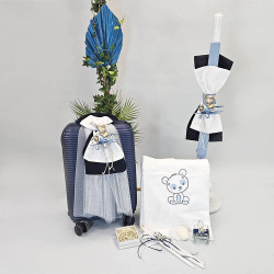 ΠΑΚΕΤΟ ΒΑΠΤΙΣΗΣ ΓΙΑ ΑΓΟΡΑΚΙ ΑΡΚΟΥΔΑΚΙ ΣΕ ΑΕΡΟΠΛΑΝΟ ΜΕ ΡΟΥΧΟ Guy Laroche