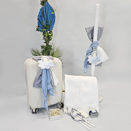 ΠΑΚΕΤΟ ΒΑΠΤΙΣΗΣ ΓΙΑ ΑΓΟΡΑΚΙ ΟΥΡΑΝΙΟ ΤΟΞΟ ΜΕ ΡΟΥΧΟ Guy Laroche