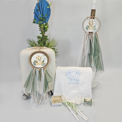 ΠΑΚΕΤΟ ΒΑΠΤΙΣΗΣ ΓΙΑ ΑΓΟΡΑΚΙ ΒΑΣΙΛΙΑΣ ΤΗΣ ΖΟΥΓΚΛΑΣ ΜΕ ΡΟΥΧΟ SANTO BAMBINI