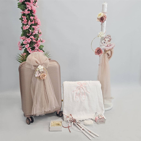 ΠΑΚΕΤΟ ΒΑΠΤΙΣΗΣ ΓΙΑ ΚΟΡΙΤΣΑΚΙ ΜΠΑΛΑΡΙΝΑ ΜΕ ΚΥΚΝΟ ΜΕ ΡΟΥΧΟ Guy Laroche