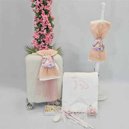 ΠΑΚΕΤΟ ΒΑΠΤΙΣΗΣ ΓΙΑ ΚΟΡΙΤΣΑΚΙ ΜΟΝΟΚΕΡΩΣ ΜΕ ΡΟΥΧΟ Carousel