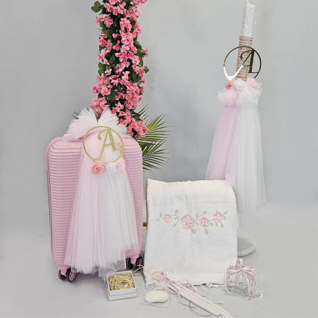 ΠΑΚΕΤΟ ΒΑΠΤΙΣΗΣ ΓΙΑ ΚΟΡΙΤΣΑΚΙ ΜΟΝΟΓΡΑΜΜΑ ΜΕ ΡΟΥΧΟ Carousel