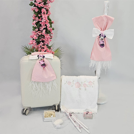 ΠΑΚΕΤΟ ΒΑΠΤΙΣΗΣ ΓΙΑ ΚΟΡΙΤΣΑΚΙ minnie mouse ΜΕ ΡΟΥΧΟ Carousel