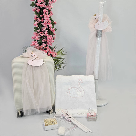 ΠΑΚΕΤΟ ΒΑΠΤΙΣΗΣ ΓΙΑ ΚΟΡΙΤΣΑΚΙ ΚΥΚΝΟΣ ΜΕ ΡΟΥΧΟ Carousel