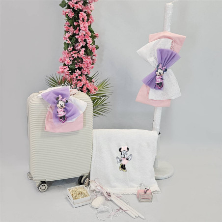 ΠΑΚΕΤΟ ΒΑΠΤΙΣΗΣ ΓΙΑ ΚΟΡΙΤΣΑΚΙ minnie mouse ΜΕ ΡΟΥΧΟ Carousel