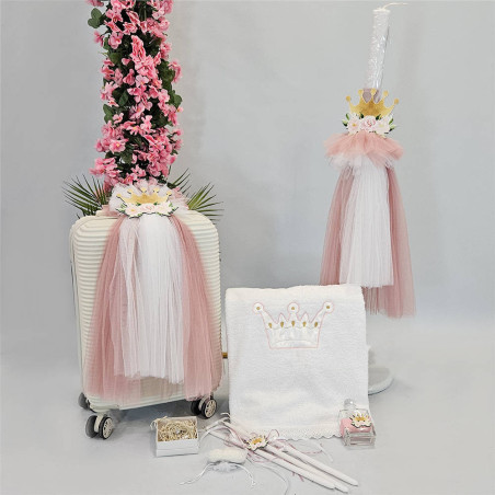 ΠΑΚΕΤΟ ΒΑΠΤΙΣΗΣ ΓΙΑ ΚΟΡΙΤΣΑΚΙ ΚΟΡΟΝΑ ΜΕ ΡΟΥΧΟ Carousel ΠΚ-517