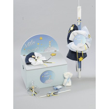 ΠΑΚΕΤΟ ΒΑΠΤΙΣΗΣ ΓΙΑ ΑΓΟΡΑΚΙ ΜΙΚΡΟΣ ΠΡΙΓΚΙΠΑΣ ΜΕ ΡΟΥΧΟ MAKIS TSELIOS ΠΚ-118