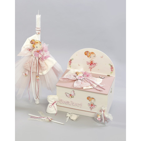 ΠΑΚΕΤΟ ΒΑΠΤΙΣΗΣ ΓΙΑ ΚΟΡΙΤΣΑΚΙ ΜΠΑΛΑΡΙΝΑ ΜΕ ΡΟΥΧΟ Guy Laroche ΠΚ-172