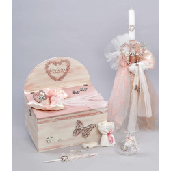 ΠΑΚΕΤΟ ΒΑΠΤΙΣΗΣ ΓΙΑ ΚΟΡΙΤΣΑΚΙ ΚΑΡΔΙΑ ΜΕ ΡΟΥΧΟ Guy Laroche ΠΚ-193