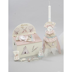 ΠΑΚΕΤΟ ΒΑΠΤΙΣΗΣ ΓΙΑ ΚΟΡΙΤΣΑΚΙ ΙΝΔΙΑΝΑ ΜΕ ΡΟΥΧΟ Guy Laroche ΠΚ-258